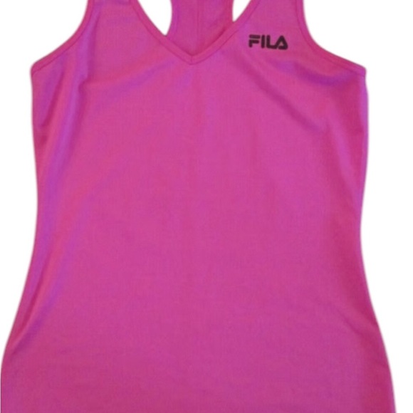 Fila Pink Fitted Tank Top - Picture 1 of 12